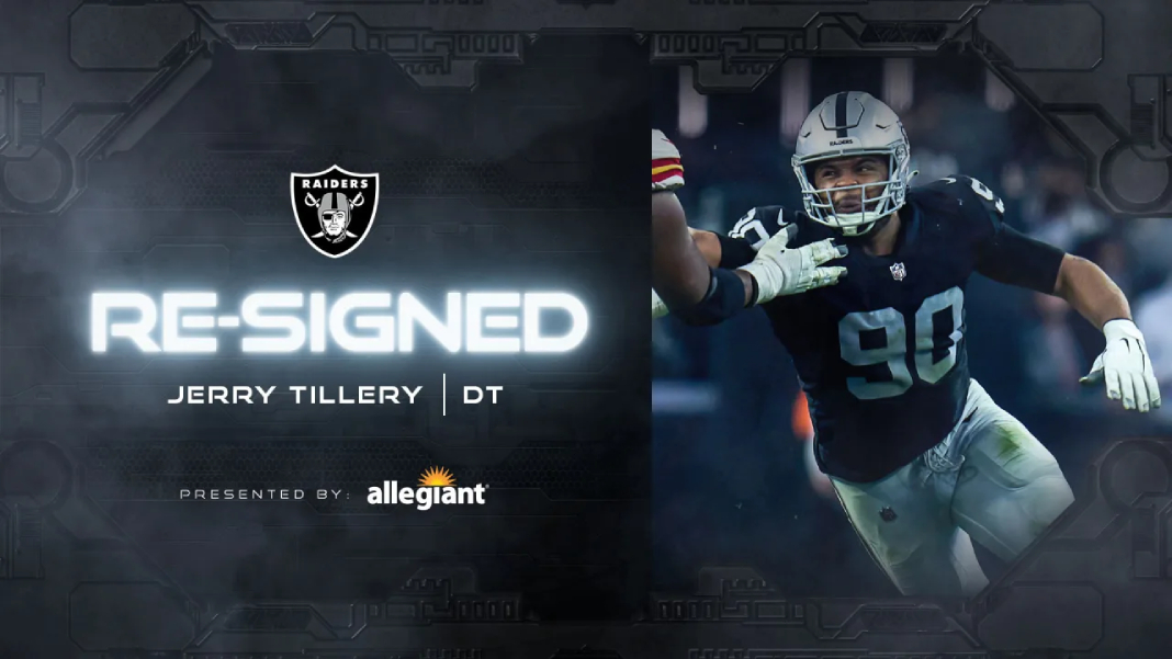 Raiders Re-sign DT Jerry Tillery